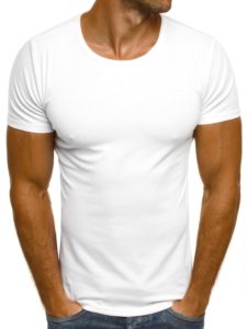Gładki T-shirt biały