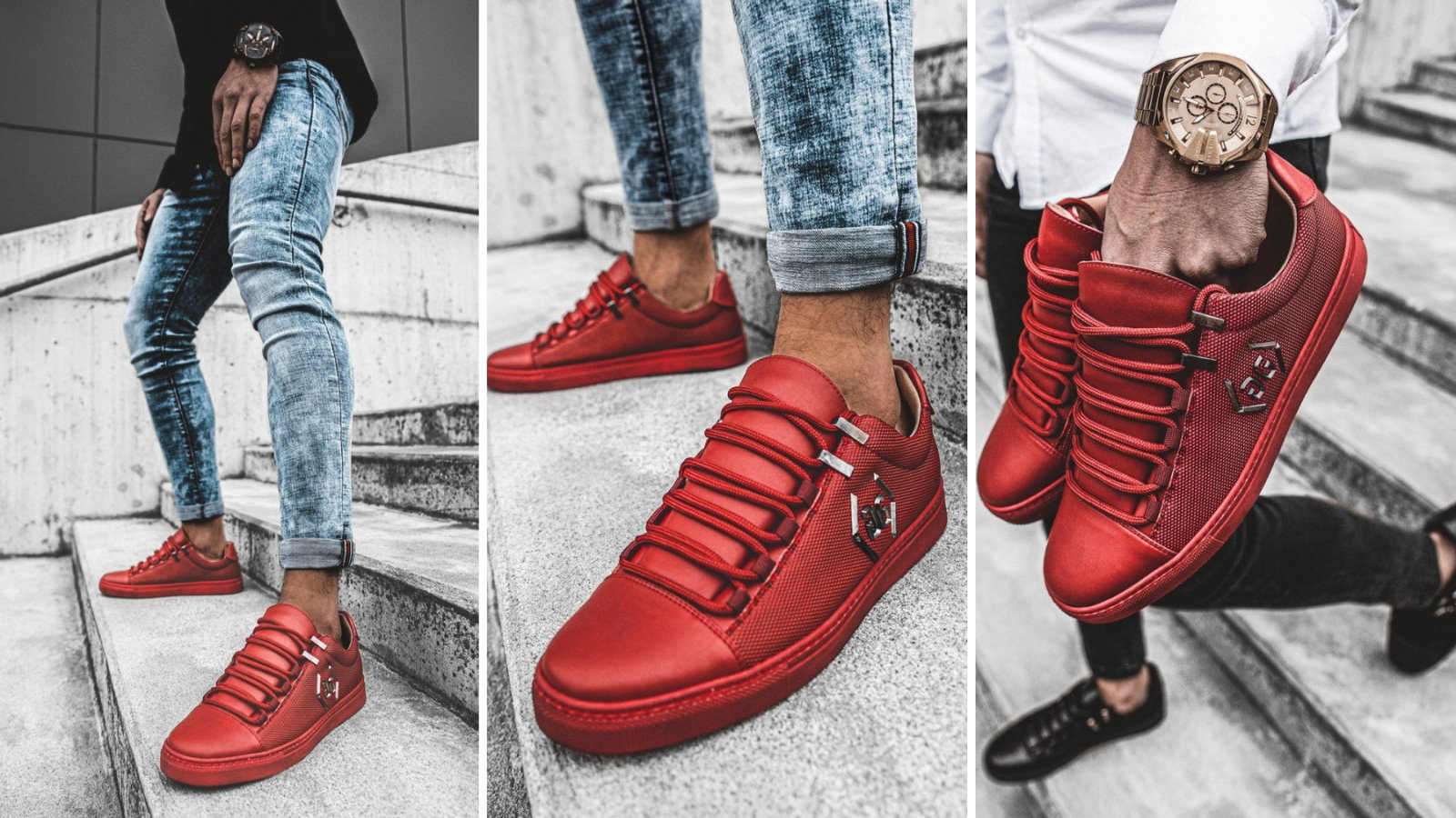 Czerwone sneakersy