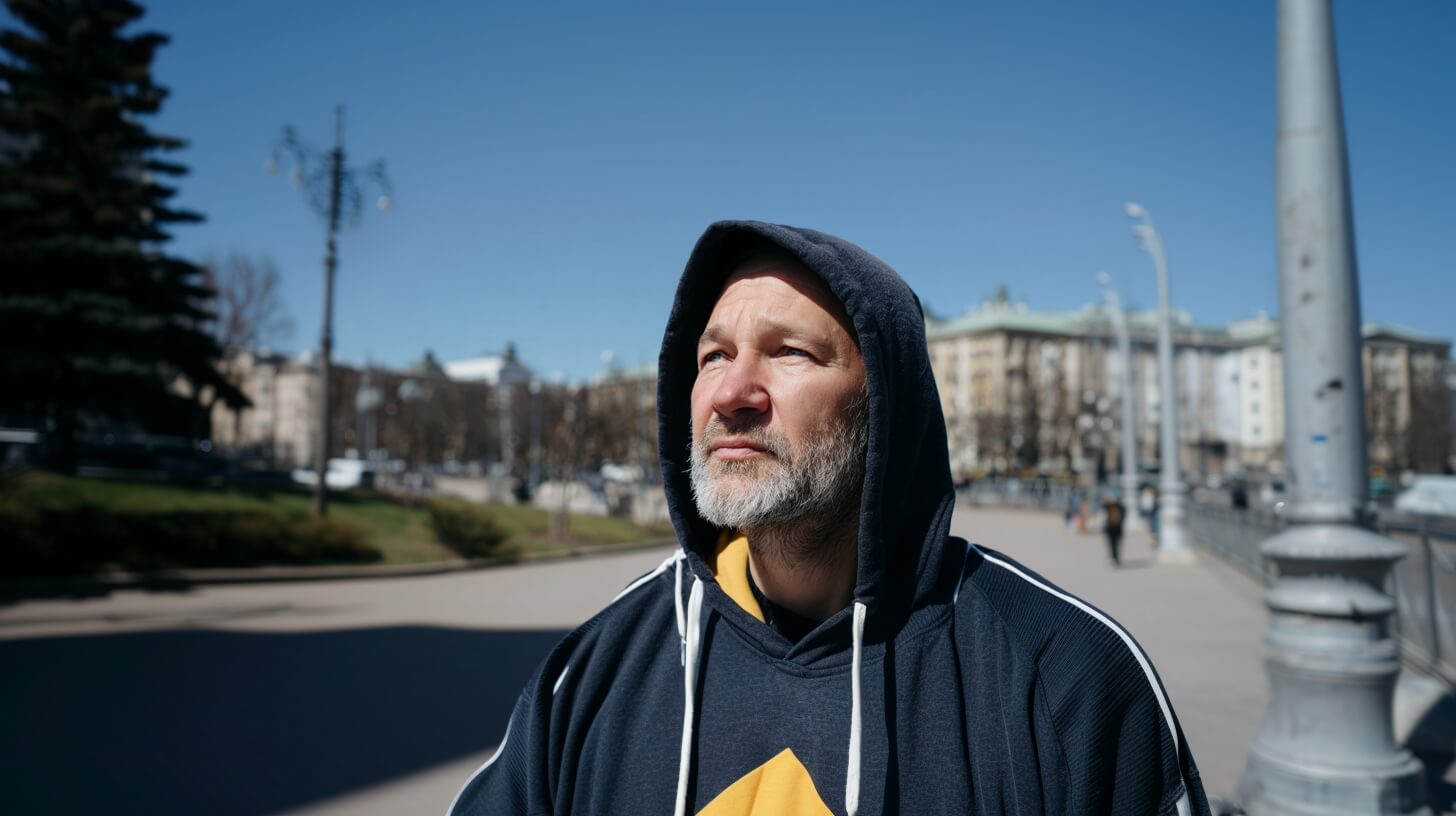 bluza z kapturem męska