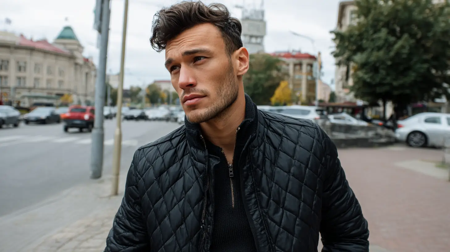 kurtka męska pikowana