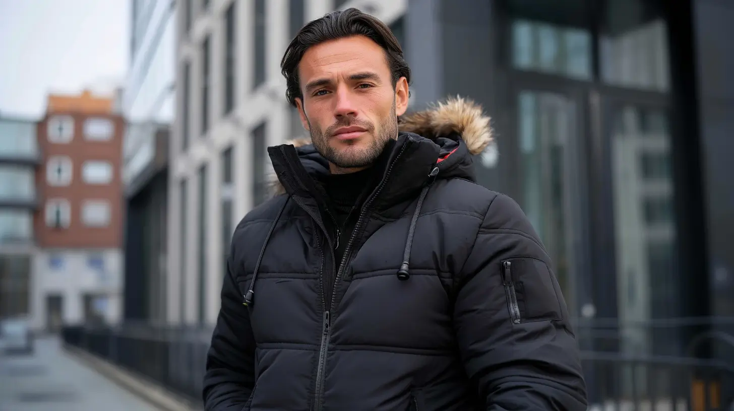 czarna kurtka zimowa męska